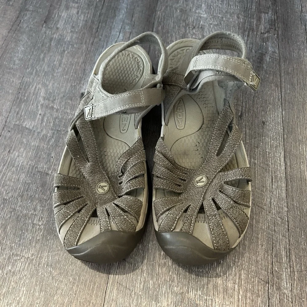 Keen Rose Sandals Womens 9.5 Brown Strappy Hiking Sport Walking Shoes